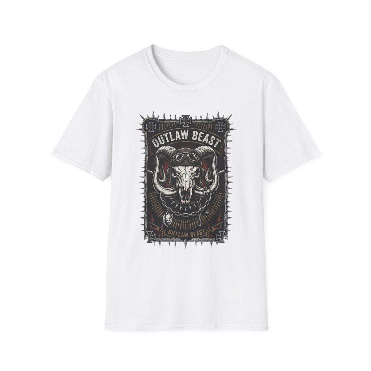 Outlaw Beast Skull T-Shirt — Biker Ranch Graphic Tee