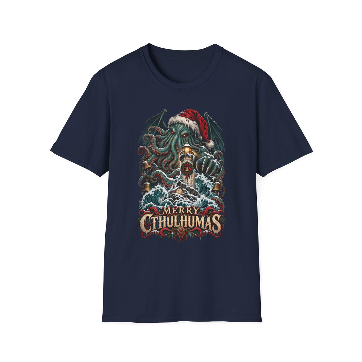 Merry Cthulhumas | Cthulhu Christmas T-Shirt