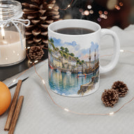 Brixham Harbour Mug | Devon Watercolour | English Riviera Gift