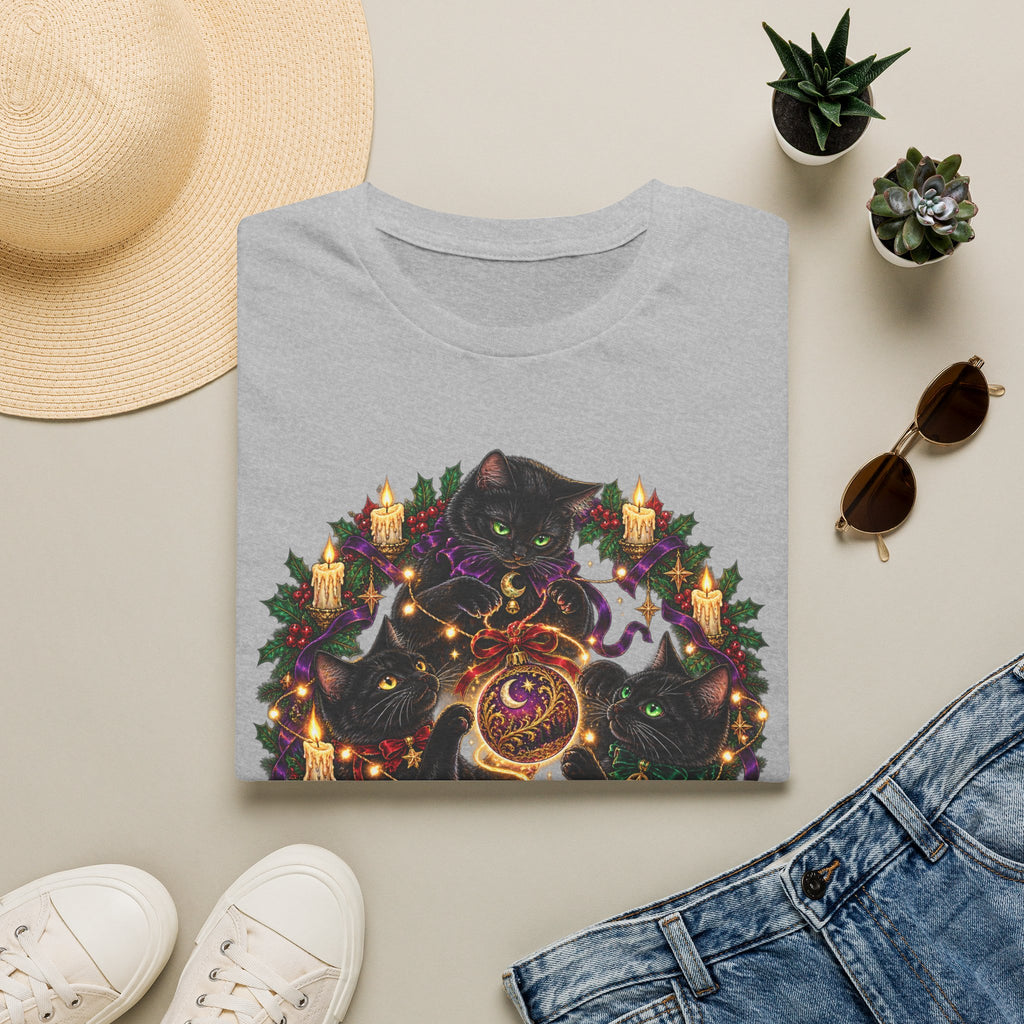 Festive Mischief | Cat Lover Christmas Holiday T-Shirt