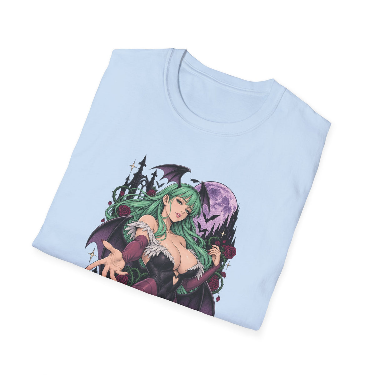 Morrigan | Sexy Succubus Pin Up Girl | Gothic Sorceress Halloween Gamer T-Shirt