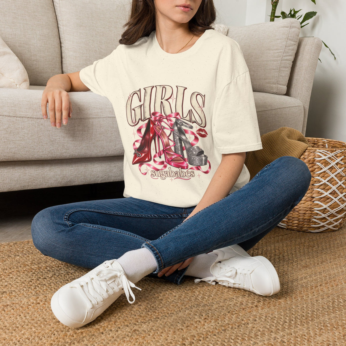 Sugababes |  Red Heels & Ribbons | Girls Night T Shirt