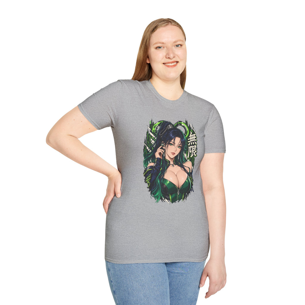 Infinity | Sexy Anime Ninja Pin Up Woman Graphic T-Shirt