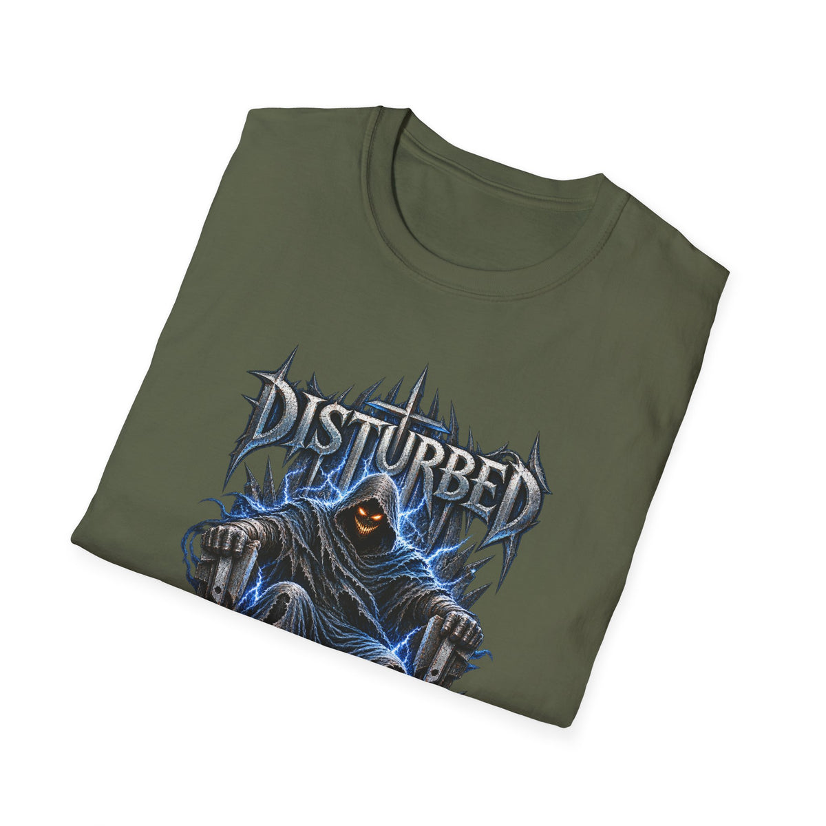 Disturbed | Storm Throne | The Guy | Grim Reaper Band T-Shirt