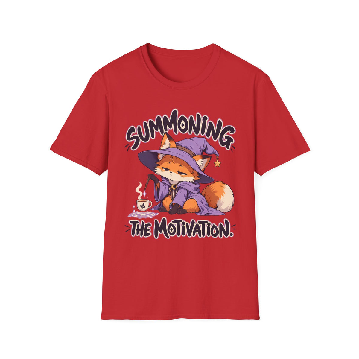 Summoning The Motivation | Cute Anime Fox T-Shirt