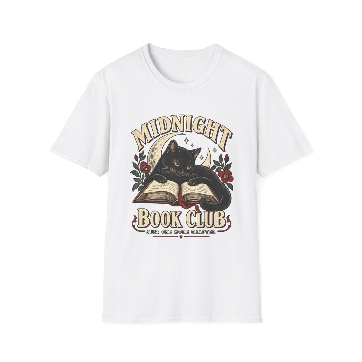 Midnight Book Club | Cute Cat Book Lover Gift T Shirt