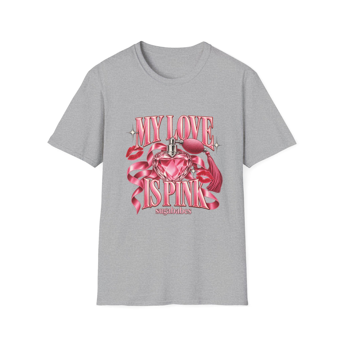 My Love Is Pink | Sugababes | Pink Heart Perfume Graphic T-Shirt