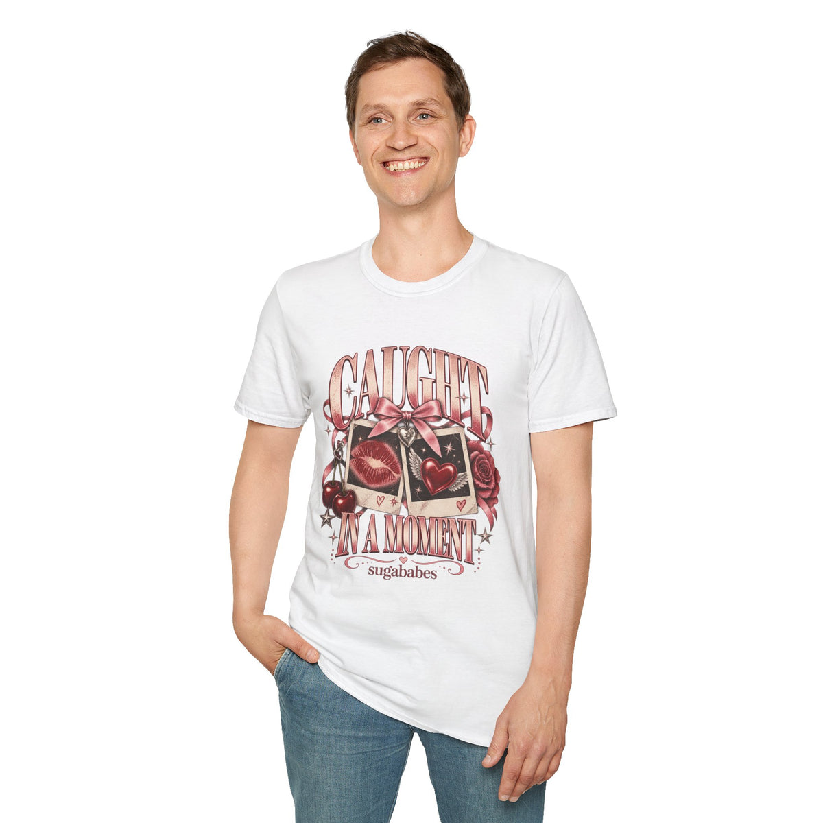 Caught In A Moment | Sugababes | Vintage Heart Polaroid Graphic Tee