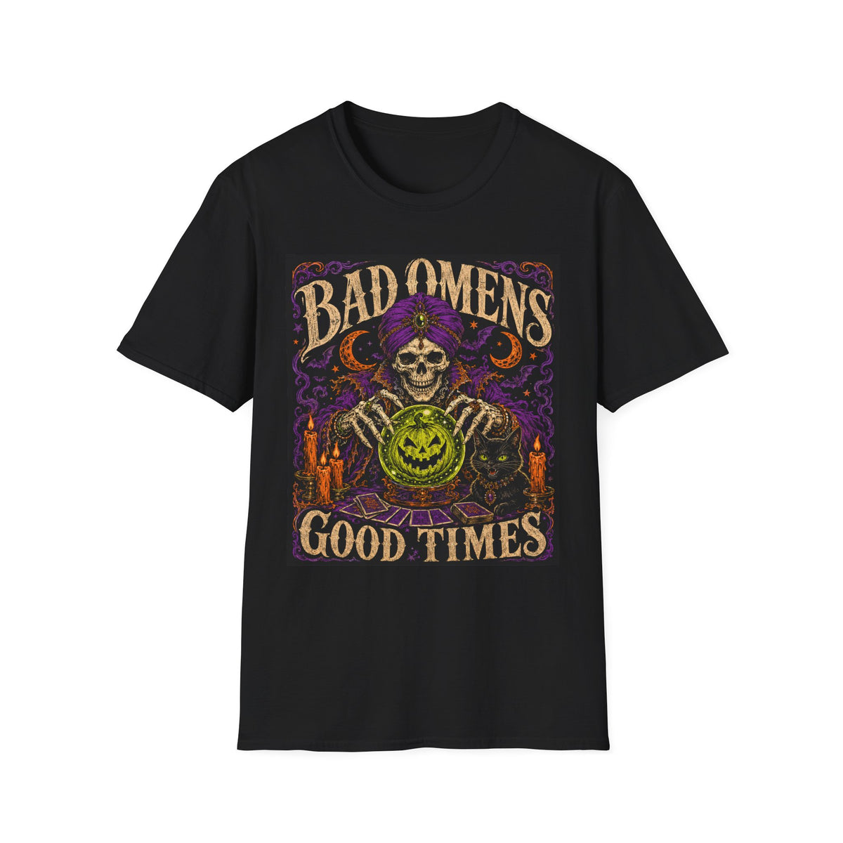 Bad Omens Skull T-Shirt — Retro Gothic Halloween Tee