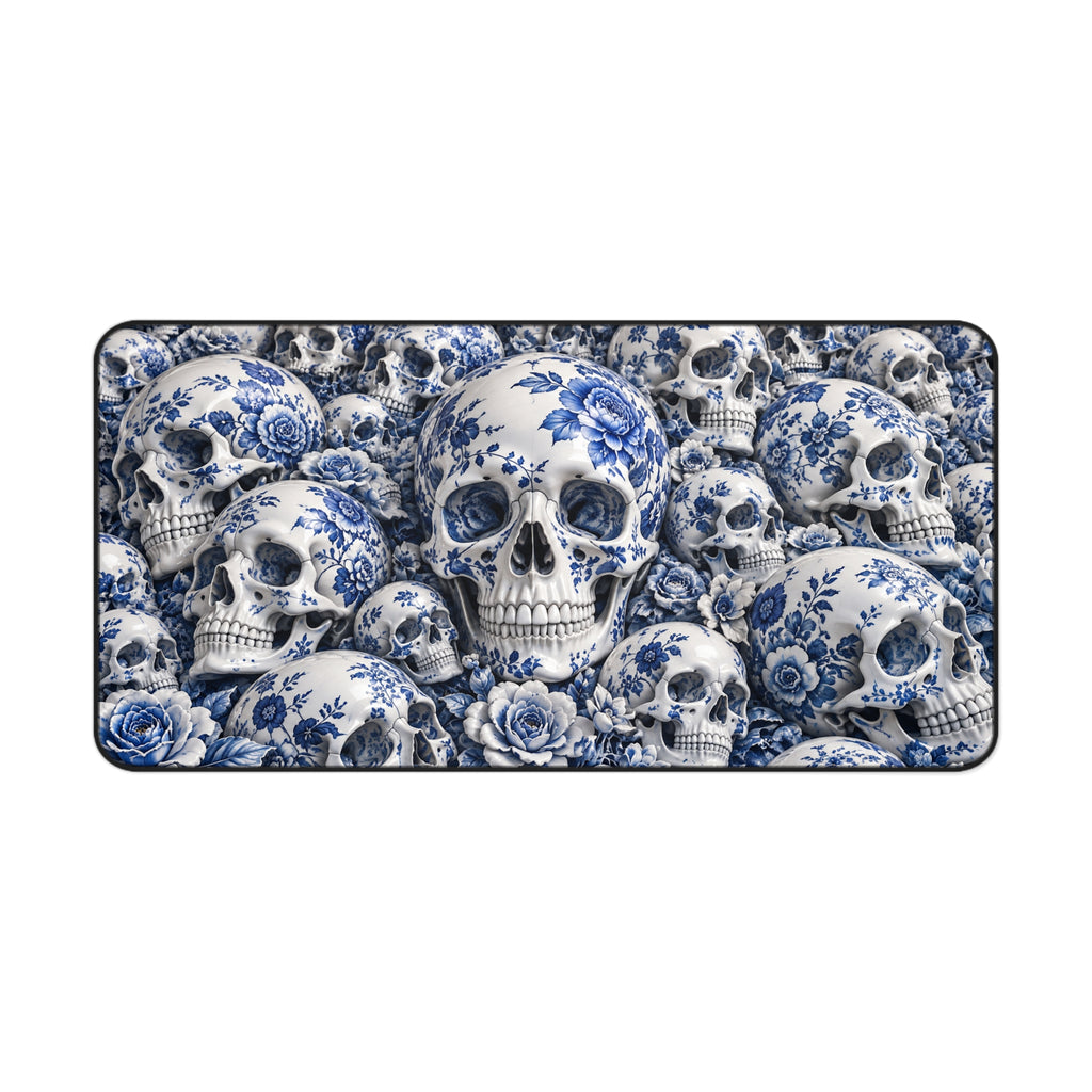 Blue and White Porcelain Skulls | Decorative Ceramic Art