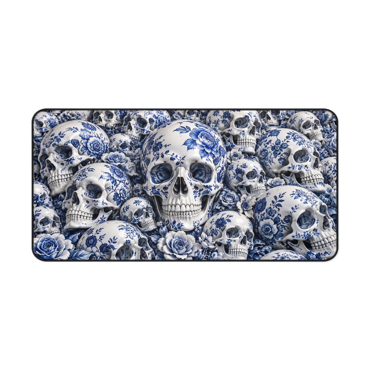 Blue and White Porcelain Skulls | Decorative Ceramic Art