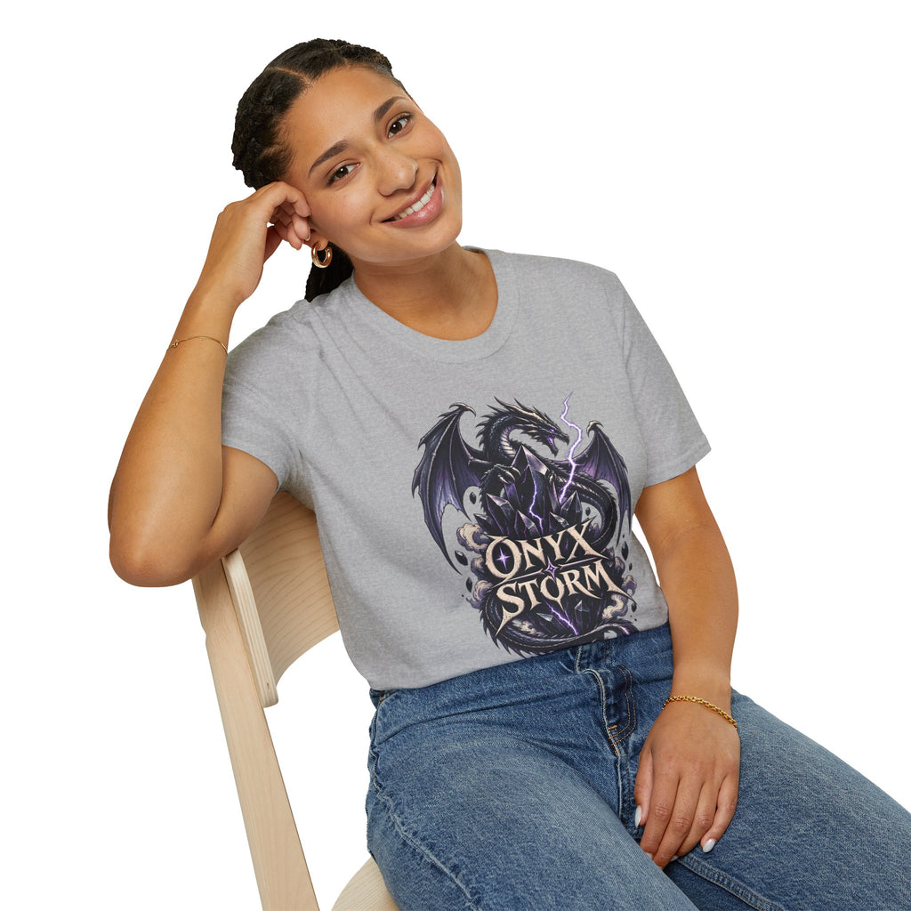 Onyx Storm | Fantasy Book Readers Dragon T-Shirt