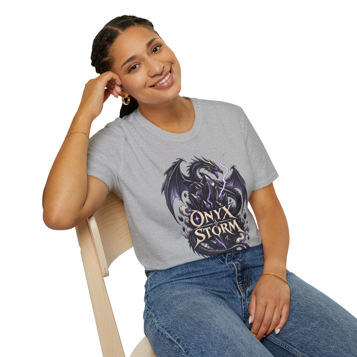 Onyx Storm | Fantasy Book Readers Dragon T-Shirt