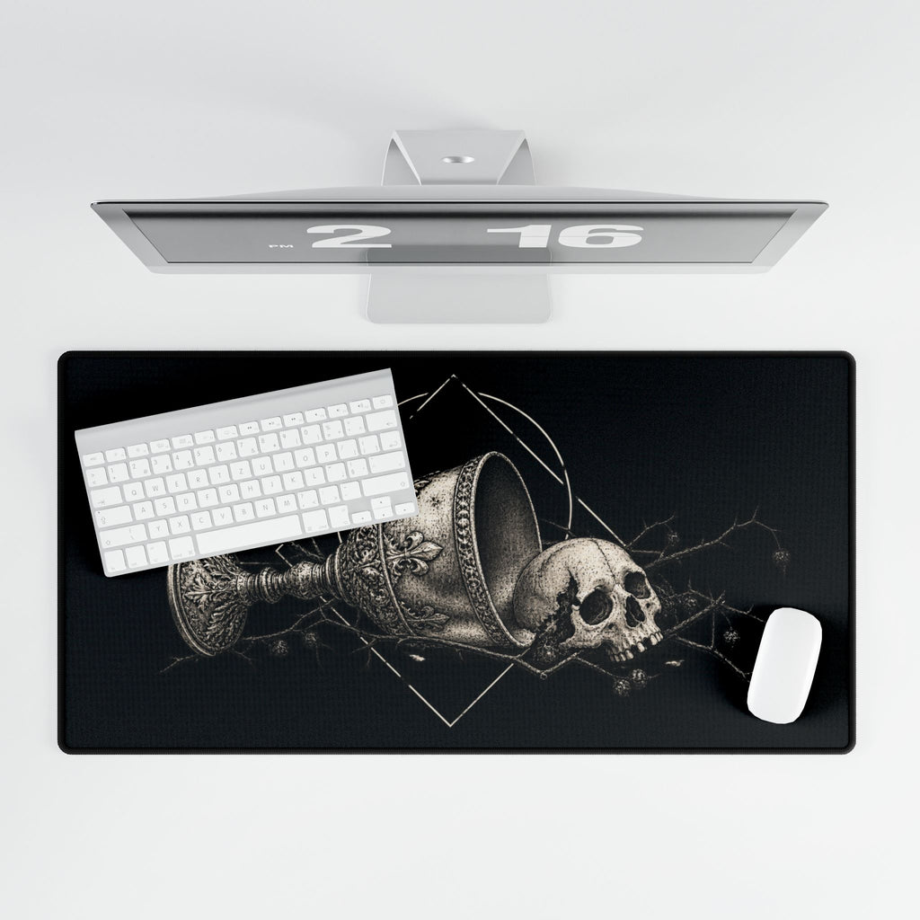 Gothic Chalice & Skull | Dark Aesthetic Gaming/Work Mousepad