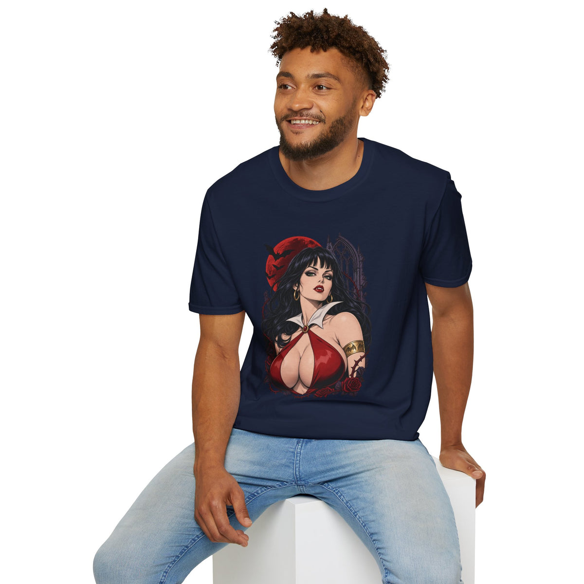 Vampirella | Sexy Halloween Vampire Pin Up Girl Sorceress Graphic T-Shirt