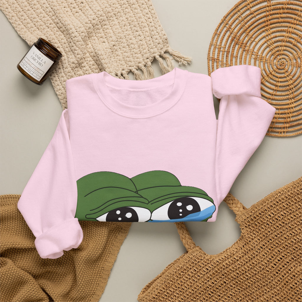 Crying Pepe Graphic Sweatshirt