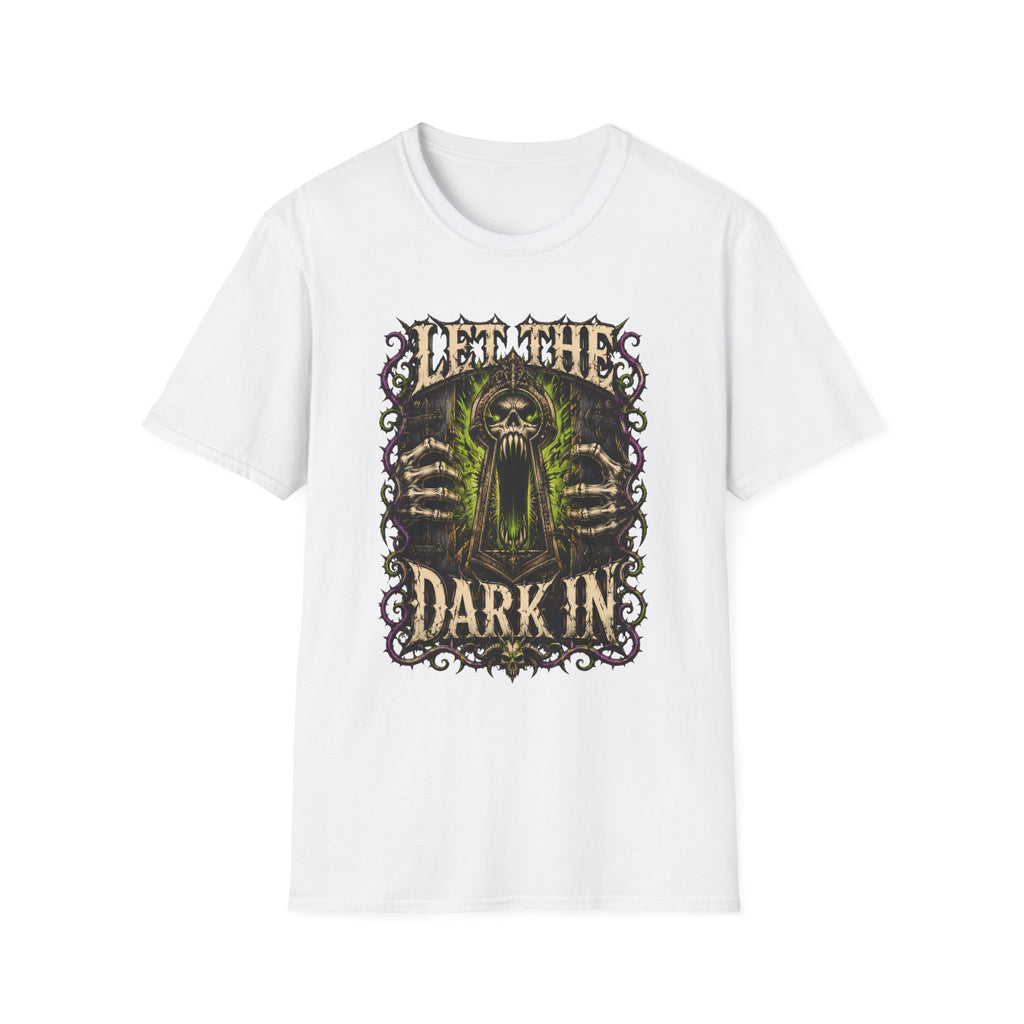Let The Dark In T-Shirt - Gothic Grunge Skull Tee
