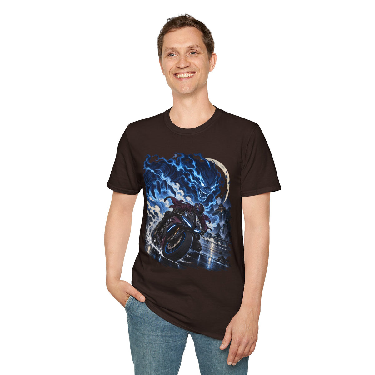 Demon of the Storm | Night Rider | Japanese Urban Motorcycle Tee