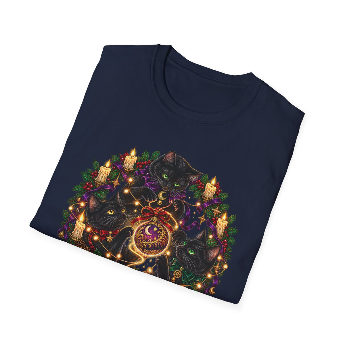 Festive Mischief | Cat Lover Christmas Holiday T-Shirt
