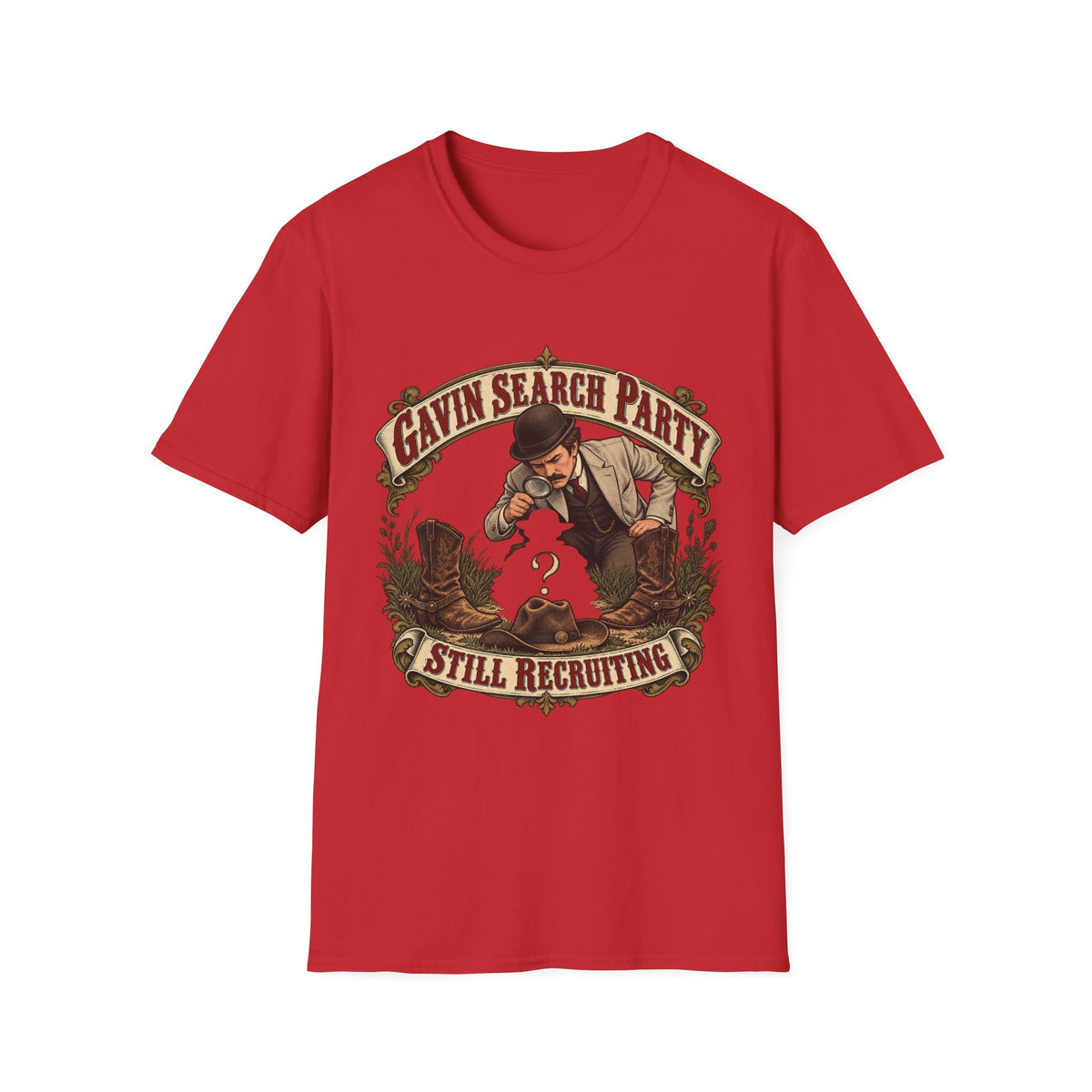 Gavin Search Party | Red Dead Redemption Funny Gamer T-Shirt
