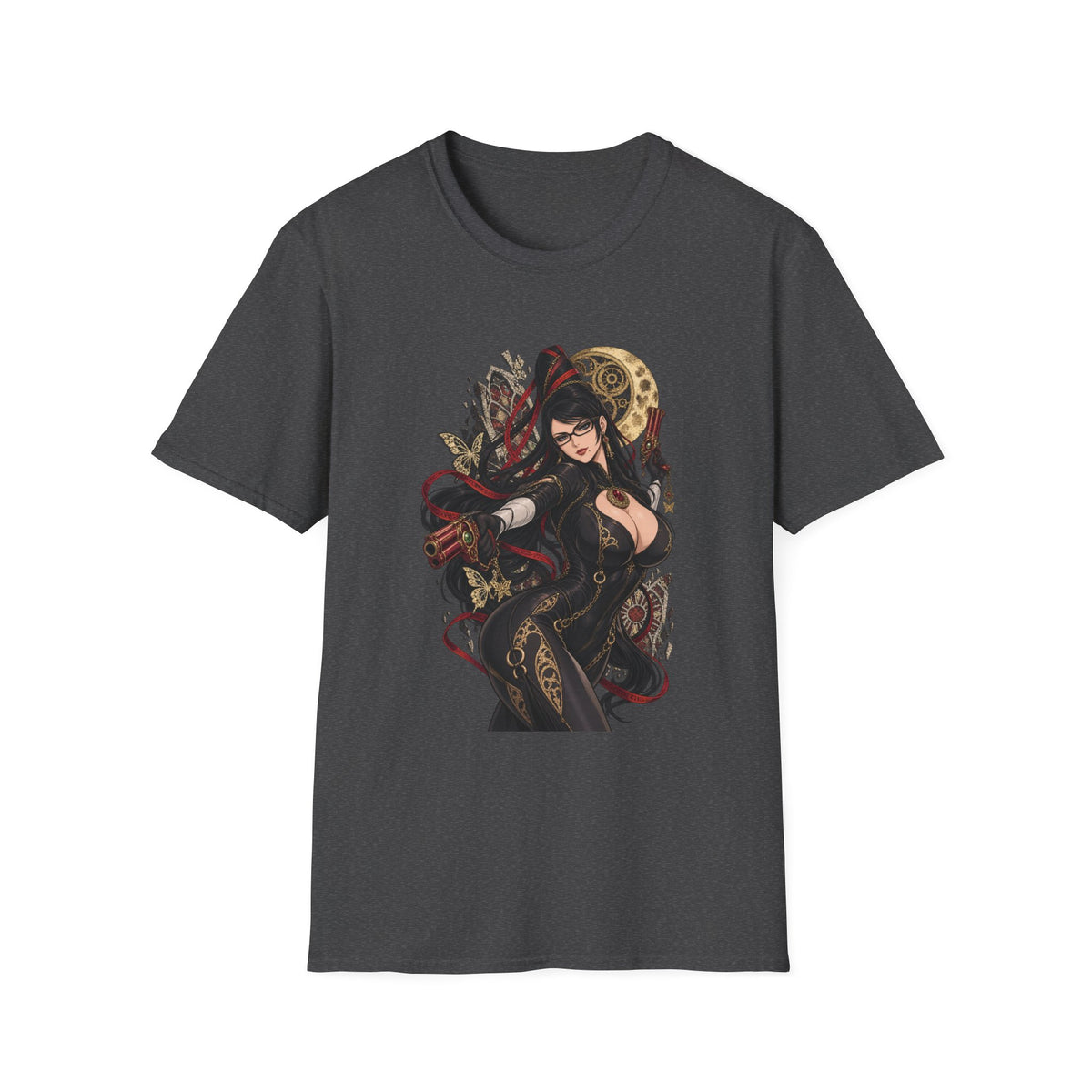 Bayonetta | Sexy Gothic Gaming Anime Pin Up Girl | Gothic Sorceress T-Shirt