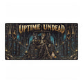 Uptime: Undead Gaming Desk Mat | Gothic Skeleton Throne Extended Mousepad