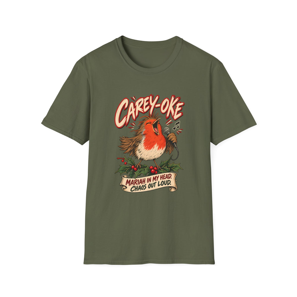 Robin 'Carey-oke' T-Shirt | Mariah in My Head Funny Holiday Tee