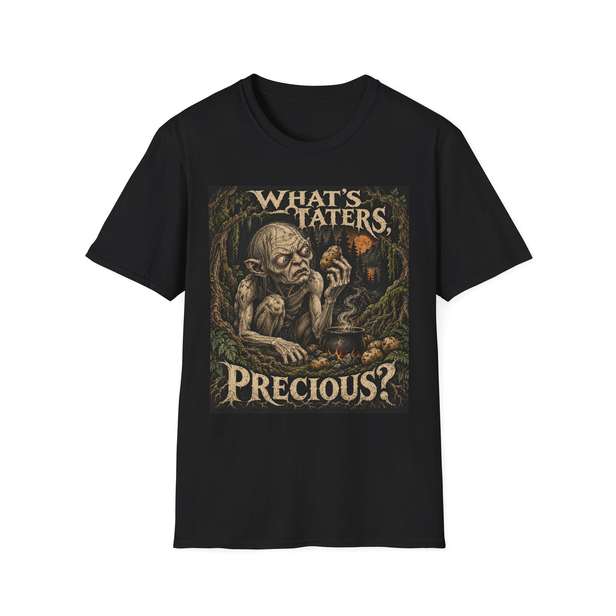 Gollum | What's Taters, Precious? | Graphic Tee