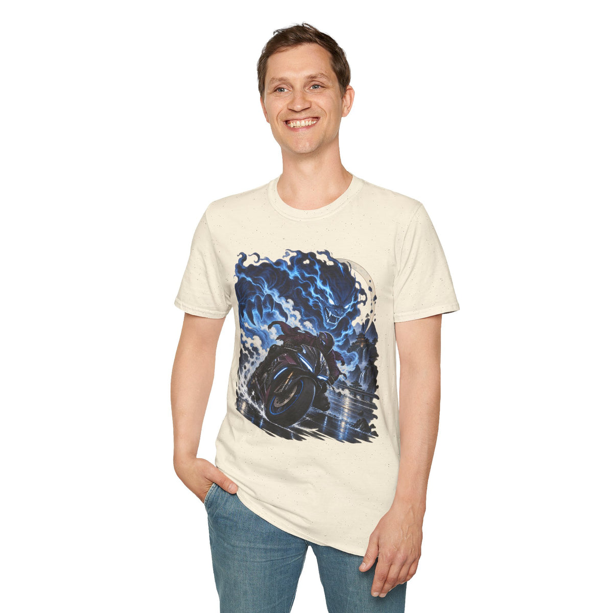 Demon of the Storm | Night Rider | Japanese Urban Motorcycle Tee