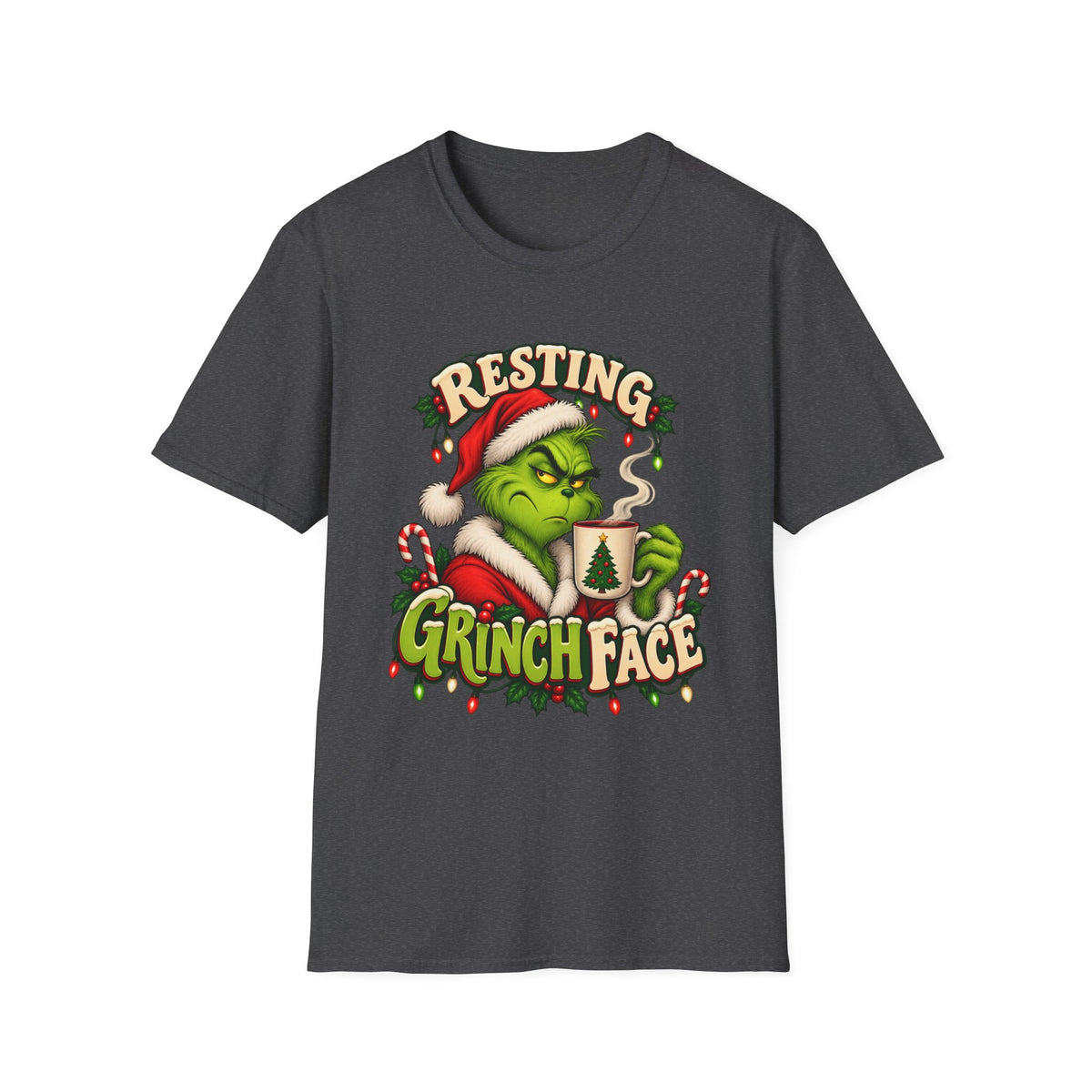 Christmas | Resting Grinch Face | Graphic Tee