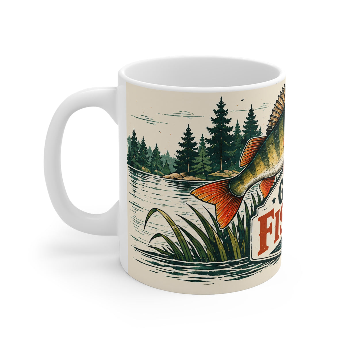 Gone Fishing | Fishing Hobby Coffee Mug Gift (11oz)