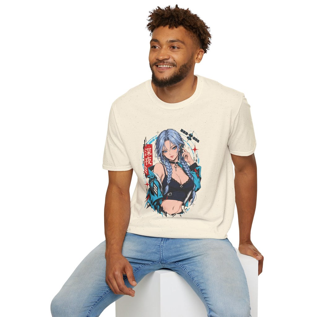 Ice | Sexy Anime Cyber Pin Up Girl Graphic T-Shirt