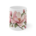 Pastel Pink Magnolia Mug | Elegant Floral Design