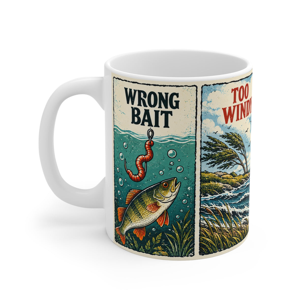 Excuses Excuses | Fishing Hobby Coffee Mug Gift (11oz)
