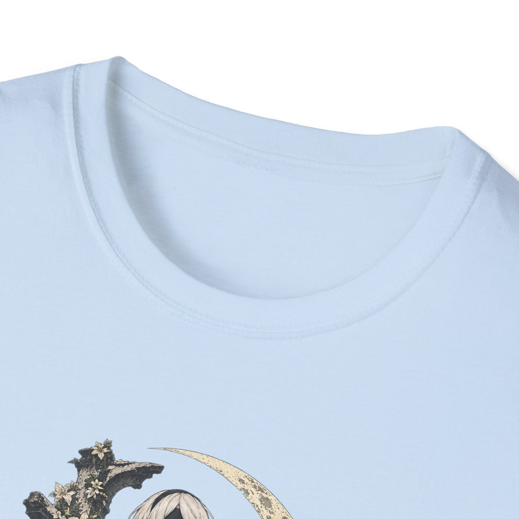 2B | Nie: Automata | Anime Gothic Warrior Moonlight Pin Up T-Shirt