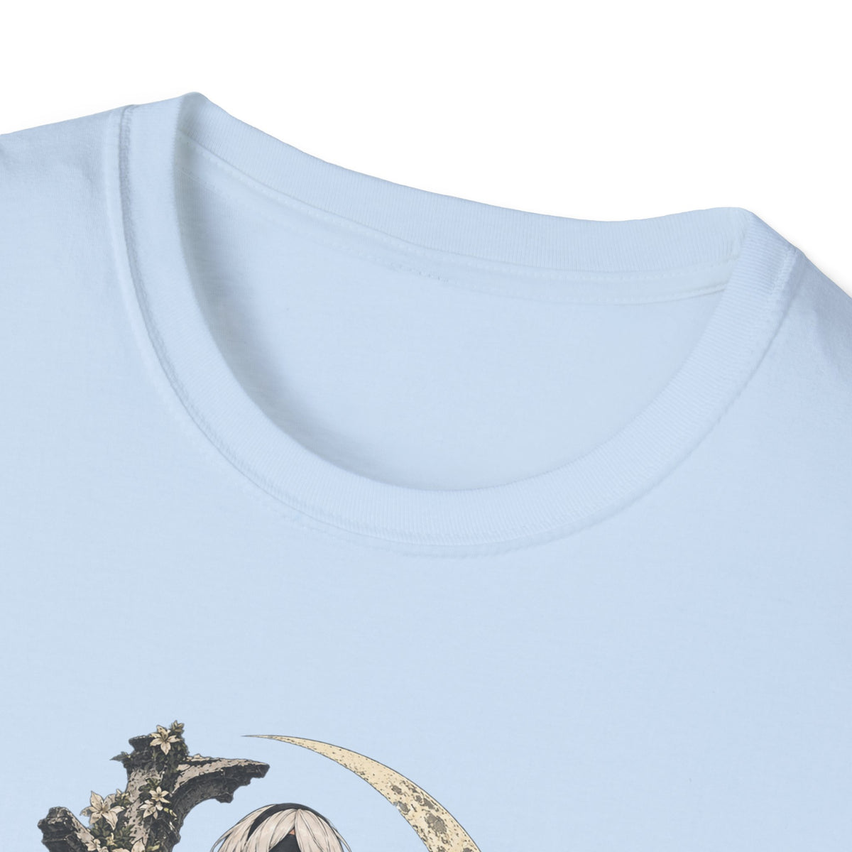 2B | Nie: Automata | Anime Gothic Warrior Moonlight Pin Up T-Shirt