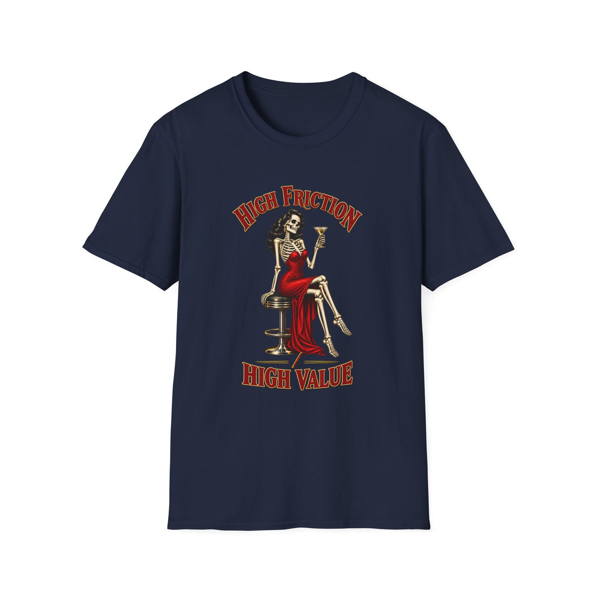 High Friction High Value | Pinup Skeleton Graphic Tee