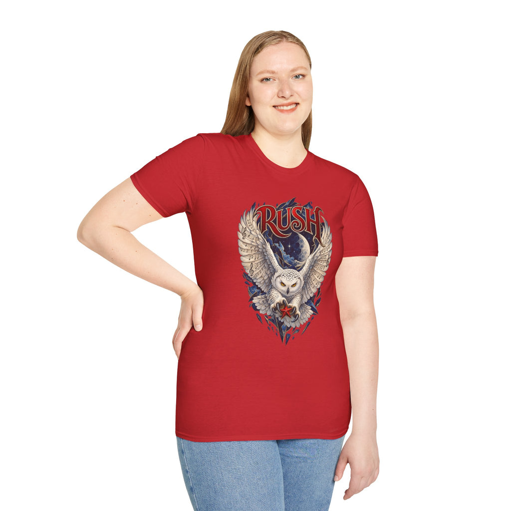 Rush | Fly by Night | Prog Rock | Owl Band Graphic T-Shirt