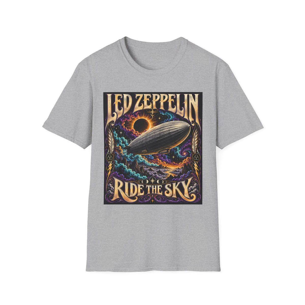 Led Zeppelin "Ride the Sky" Graphic T‑Shirt — Classic Rock Band Tee