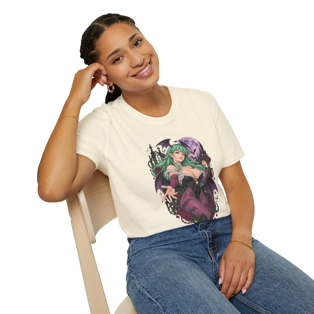 Morrigan | Sexy Succubus Pin Up Girl | Gothic Sorceress Halloween Gamer T-Shirt