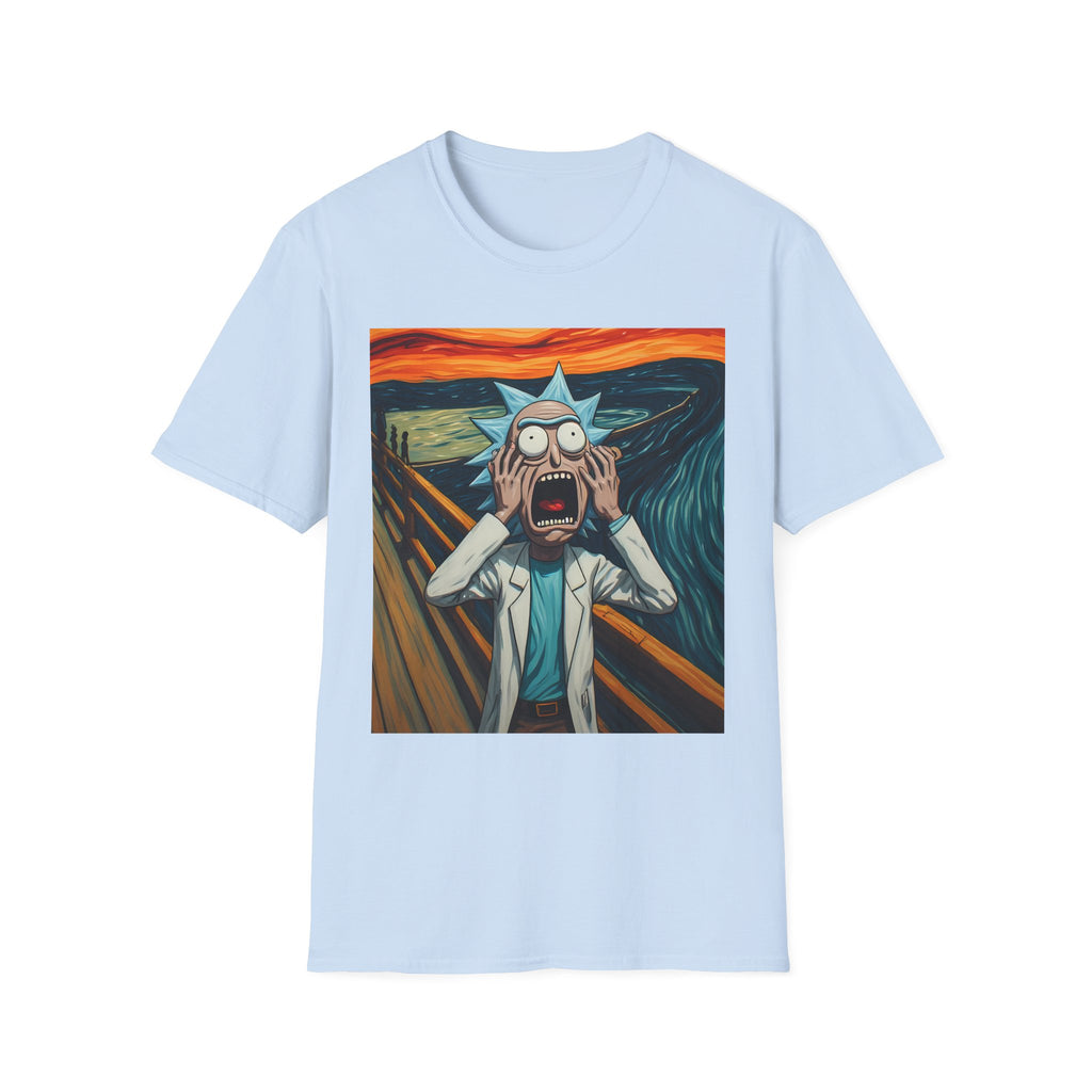 Rick Scream Tee — Rick and Morty Parody of The Scream T-Shirt