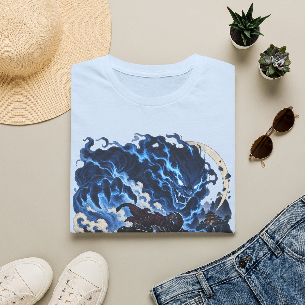 Demon of the Storm | Night Rider | Japanese Urban Motorcycle Tee