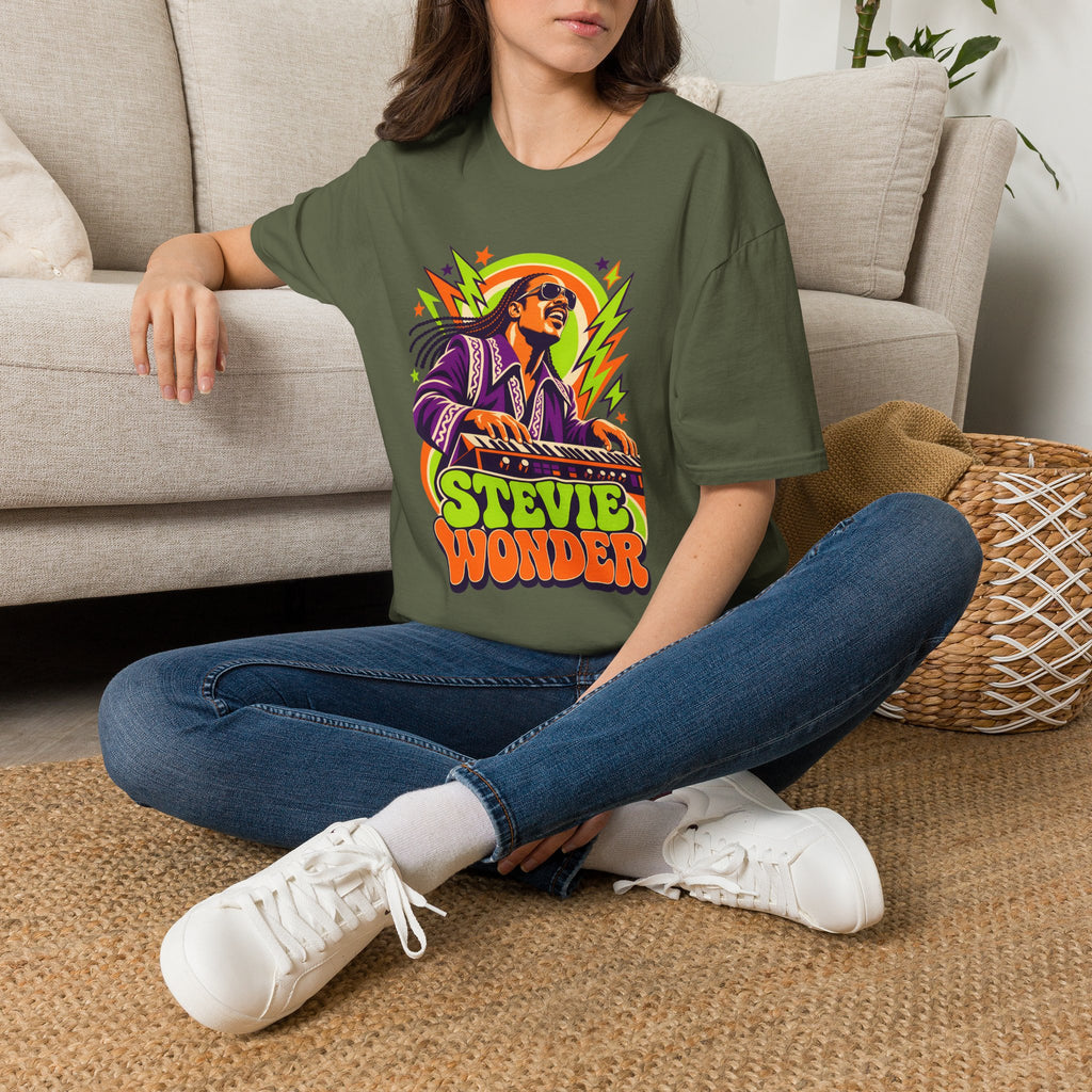 Retro Music Legend Stevie Wonder Graphic Tee