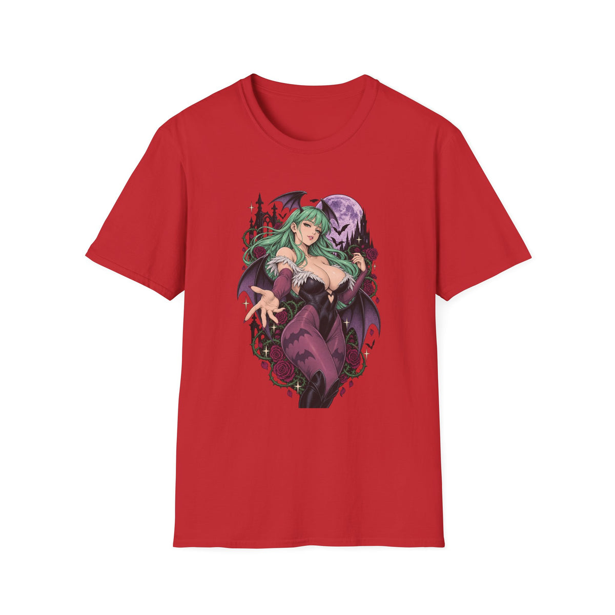 Morrigan | Sexy Succubus Pin Up Girl | Gothic Sorceress Halloween Gamer T-Shirt
