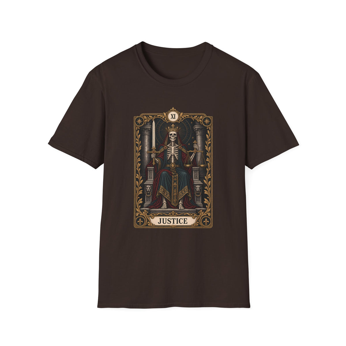 Justice | Tarot | Skeleton | Graphic Tee