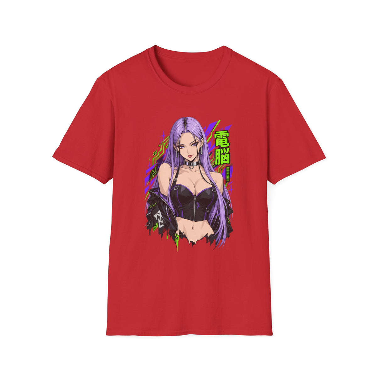 Violet | Anime Cyber Sexy Pin Up Girl T-Shirt