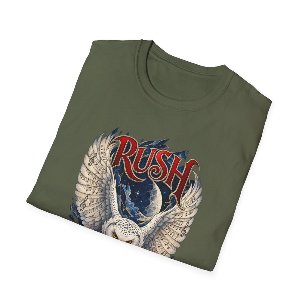 Rush | Fly by Night | Prog Rock | Owl Band Graphic T-Shirt