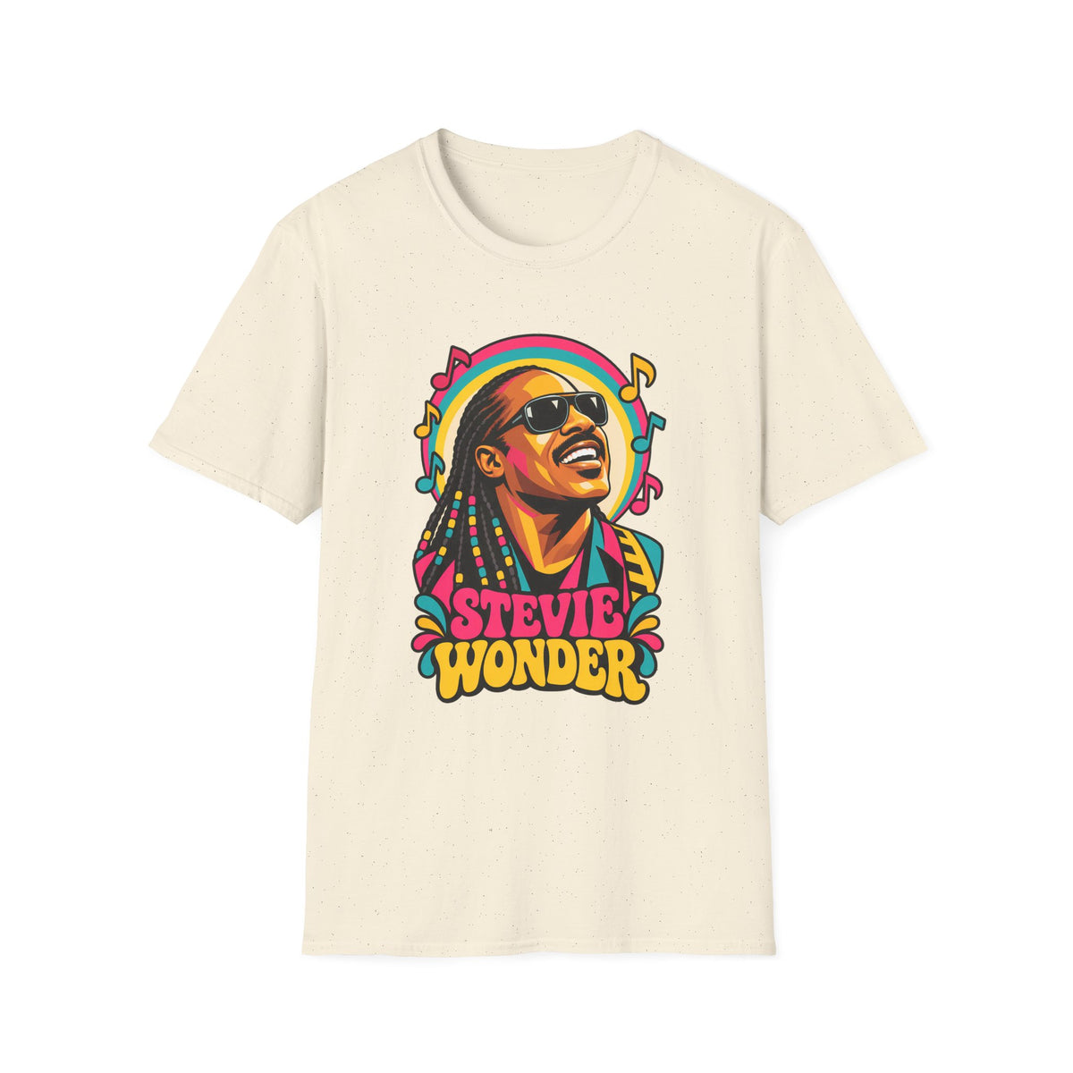 Stevie Wonder Life in Colour Music Legend Portrait T-Shirt