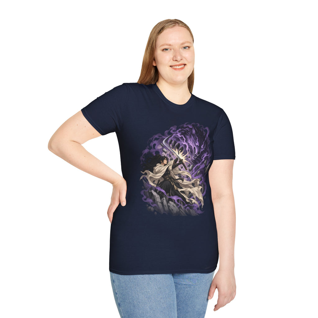 Trial of the Wolf | Samurai Anime Storm Warrior T-Shirt