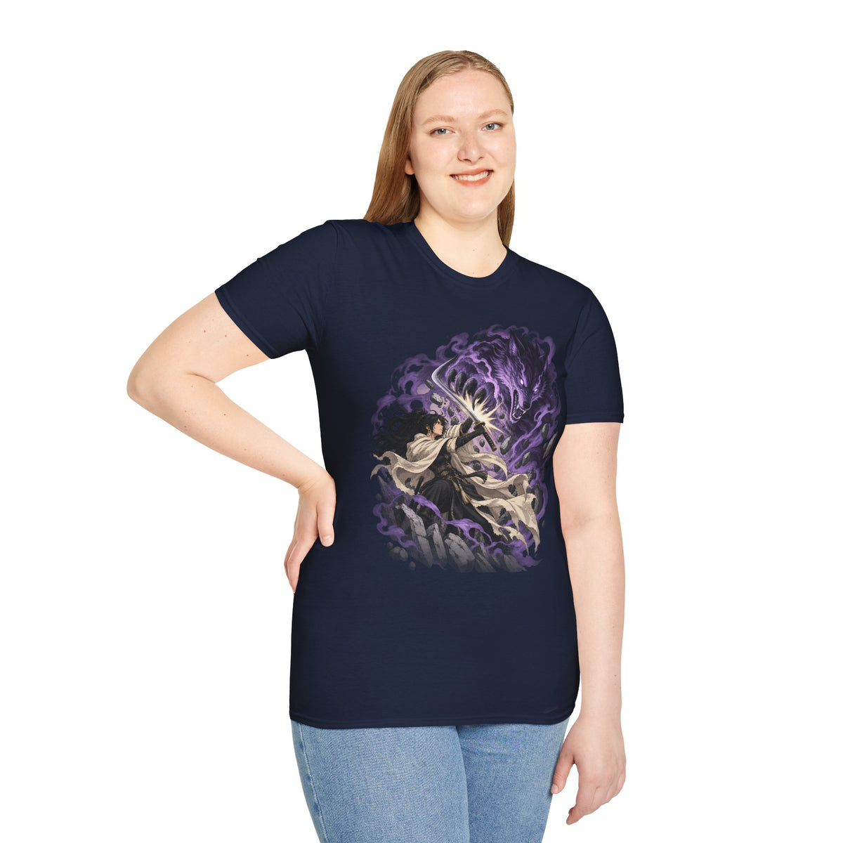 Trial of the Wolf | Samurai Anime Storm Warrior T-Shirt